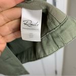 Rails  linen blend‎ double breasted green military utility jacket size large Photo 7