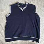 Brandy Melville  Dark Blue V-Neck Sweater Vest Photo 0