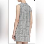 Theory  Adraya Shift Dress Plaid Houndstooth Black White Photo 2
