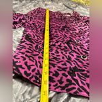 Purple Silk Sequin/Beaded Leopard Print Lined Buttonup Size M Photo 7