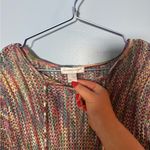 gorgeous multicolor knit sweater/coverup size large Photo 2