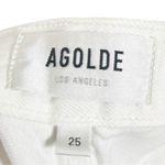 AGOLDE  90’s Jean Mid Rise Loose Fit Women’s Size 25 White Distressed Denim Photo 9