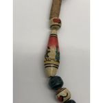 Australian Aboriginal Hand Painted Beaded‎ Necklace Art Jewelry *2 beads chipped Photo 4