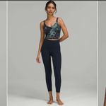 Lululemon  6 Align Tank Top Diamond Dye Tidewater Teal Graphite Grey Padded NWT‎ Photo 8