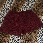 Michael Kors MICHAEL Red and Black High Waist Shorts Photo 4