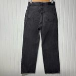 Abercrombie & Fitch  Gray-Black Straight Leg Relax Fit‎ High Rise Jeans Size 28/6 Photo 2