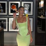 House Of CB HOUSE OF‎ CB 'Rafa' Lime Satin Longline Corset NWOT size XL Photo 10