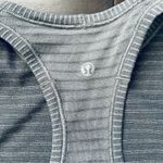 Lululemon Run: Swiftly Tech High-Neck Racerback Tank Top - Stripe Slate Size 4-6 Photo 6