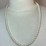 Sarah Coventry Faux Pearl Vintage 24 inch Necklace Silver Photo 0