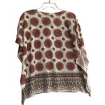 Signature Studio ‎ Women’s Size Small Top Cream Orange & Brown Photo 1