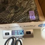 J.Jill Wearever XL Tiered Shift Midi Dress Black Geometric Casual Summer Stretch Photo 9