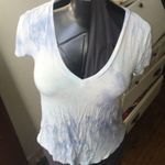 American Eagle Soft & Sexy blue tie dye short sleeve shirt Photo 0