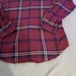Garage  Women's Plaid Flannel Shirt Hoodie Boyfriend Fit Sz SP Photo 11