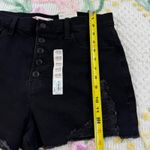 SO  Black High Rise Mom Shorts Denim Button Fly Womens Plus Size‎ 15/32W Photo 2