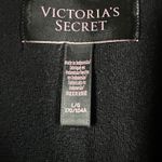 Victoria's Secret  Crew Neck Sweatshirt Womens Large Black VS Logo Embossed LS Photo 4