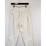 Free People Womens Pants White Margate Paperbag Pleated High Waisted Cropped XS Photo 11