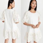 Moon River Embroidered Eyelet Puff Sleeve Shirtdress Dress Photo 1