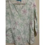 Fresh Produce  Size Small Gauzy Blouse Cotton Floral Lightweight Long Sleeve Top Photo 3