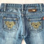 EXIT Medium Wash Denim Bermuda Jean Shorts Size 25 Photo 6