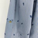 ZARA Basic "Roller Up" Striped Paisley Pullover Style Shirt Top - Size M - GUC Photo 13