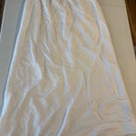 ZARA  100% linen Small White Elastic Waist Maxi Skirt Summer Photo 0