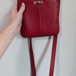 Cole Haan Cole Hann Red Pebbled Leather Crossbody Bag Photo 1