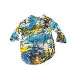 Jams World ‎ 50 Years Hawaiian Button Shirt Blouse Floral Tropical Size Medium Photo 5