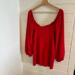 Princess Polly NWT  Lillie long sleeve mini dress in red Photo 3