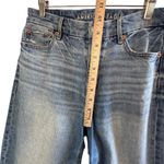 American Eagle Curvy Super High Rise Baggy Straight Jeans Womens 4 Short Strigid Photo 6