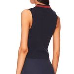 We Wore What NEW Women’s Size Medium Navy Blue Tennis V-Neck Polo Tank Top Photo 4