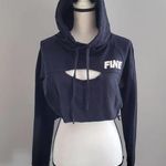 Fine Ass Girls Black Crop Hoodie Sweatshirt M Size M Photo 0