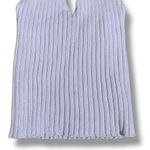 Forever 21 Pastel Lilac Ribbed Knit Cropped Sweater Halter Top Open Back Small Photo 4