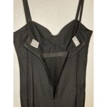 Liz Claiborne Gown Black Dress Women's 10 Evening Spaghetti Strap Long Maxi Dots Photo 7