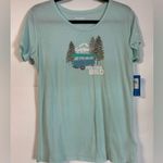 Columbia women’s Mint Green “Find Your Wild” S/S Graphic Tee Size L NWT Photo 1