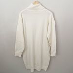 Nordstrom STITCHDROP | Ivory Cream Turtleneck Mini Dress Oversized Long Sleeve | Large Photo 4