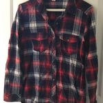 Nordstrom Rack Red White & Navy Flannel Shirt Photo 0