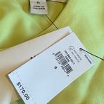 Banana Republic Silky Cutout Back Midi Dress Chartreuse Pleated Size 6 NWT Photo 13