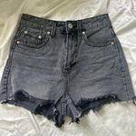 Stradivarius Black Jean Shorts Photo 0