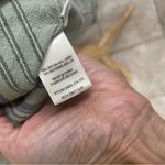 Cloth & Stone  Women's S Linen Blend Striped Button Back Shirt Dress Green & Blue Photo 8