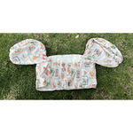 Abercrombie & Fitch Linen Fruit Puff Sleeve Crop Top L Cottage Milkmaid Smocked Photo 2