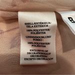 Ann Taylor ‎ Ruffle Sleeve Floral Blouse Women's Medium Cream Pink Ladder Lace Photo 6