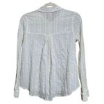 Free People Womens Size Small Ivory The Carter Top Crochet Shirt Blouse Photo 3