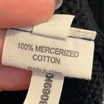 L'Agence #167  BLACK MERCERIZED COTTON KNIT BLOUSE TOP SIZE SMALL Photo 4