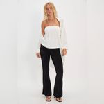 Free People  Penny Pull-On Velvet Flared Pants Photo 2