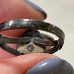 Vintage Turquoise and Sterling Silver Ring Womens Southwestern Western Native Green Photo 3