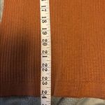 White House | Black Market Copper Ribbed Long Sleeve Tight Knit Top Size Large Photo 12