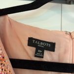 Talbots  pink tweed vneck sheath dress size 10 petite Photo 4