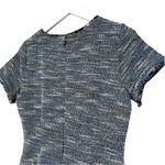 Loft Tweed Blue Black White Fringe Sheath Career Dress Women's Size 6 NWT Photo 8