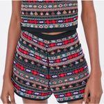 ZARA  Multicolor Knit Beaded Embroidered Zip Back High Waist Shorts Size Small Photo 0