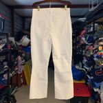 Frank & Eileen Killian White Jeans Size 29 High Rise Flare Jeans with Raw Hem Photo 1